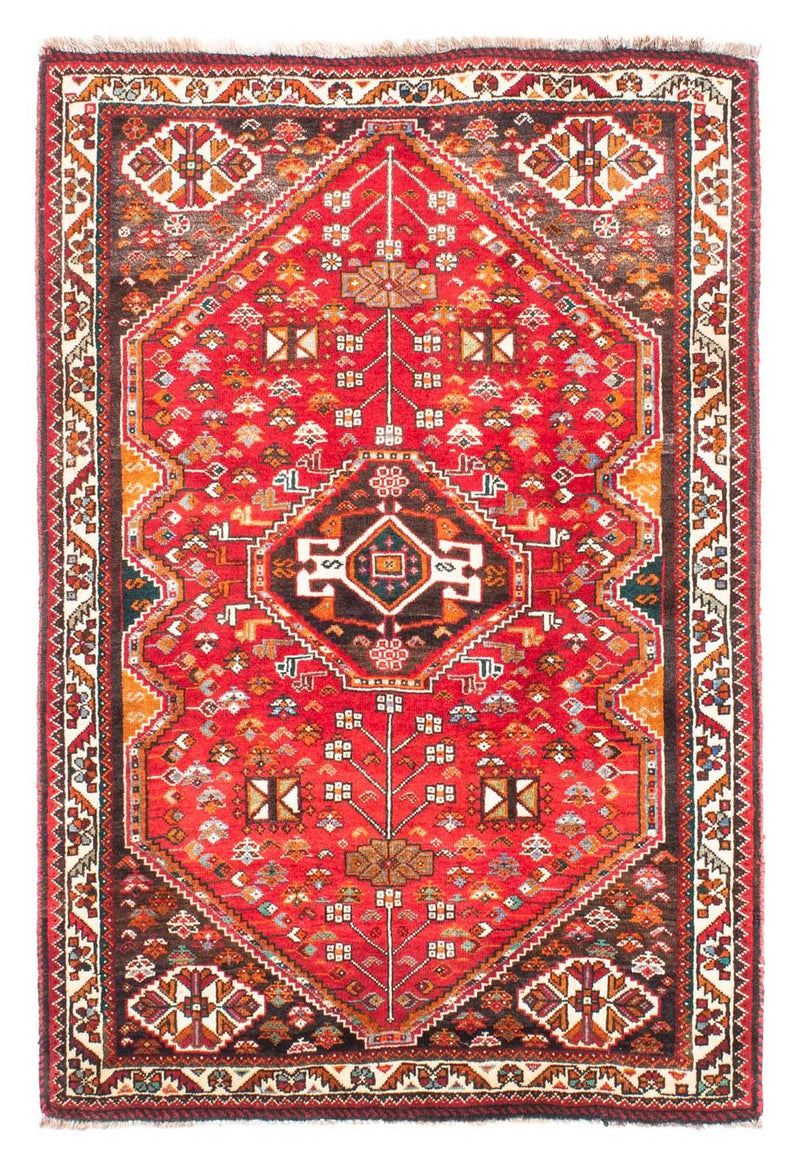Alfombra persa - Nómada - 155 x 106 cm - rojo