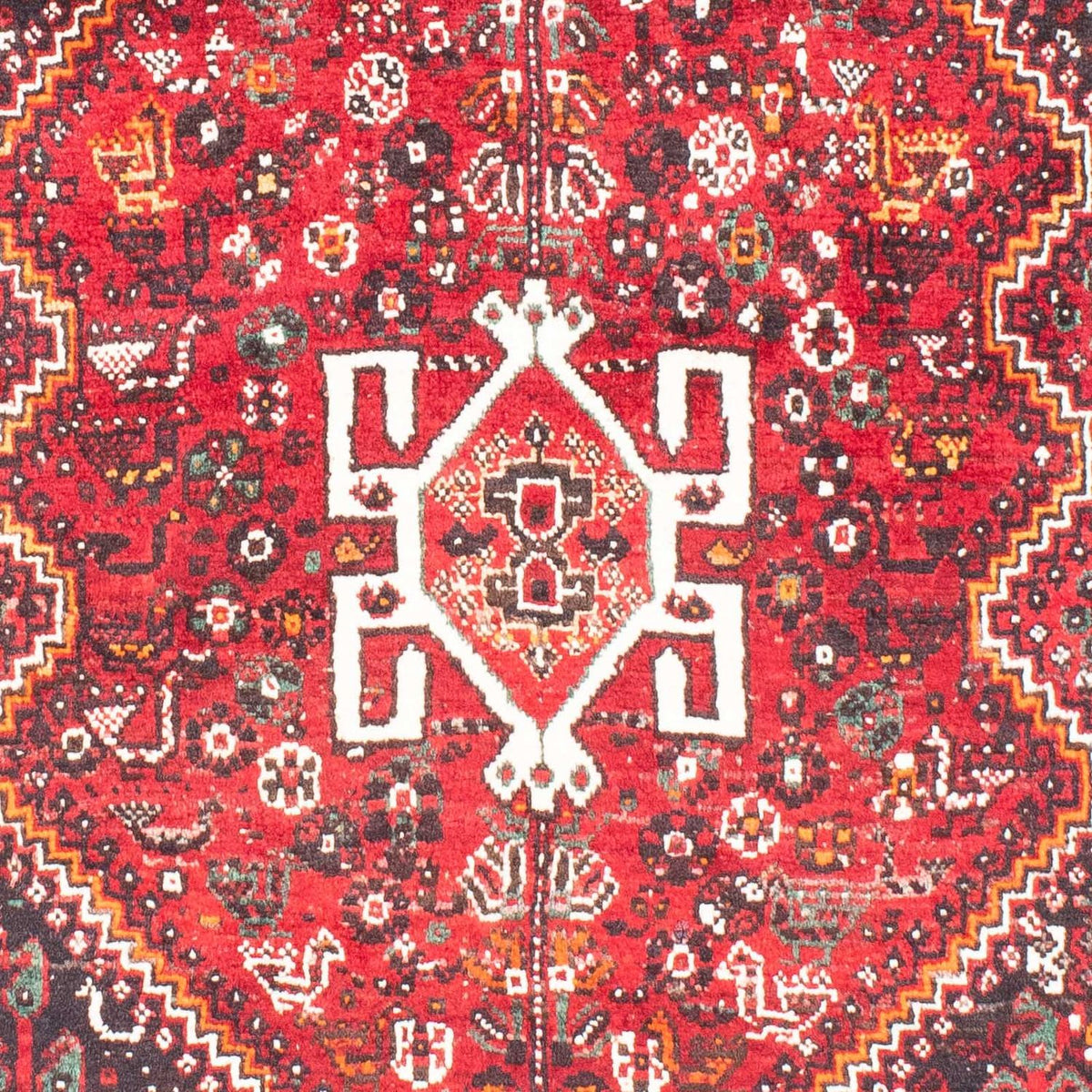 Alfombra persa - Nómada - 149 x 111 cm - rojo oscuro