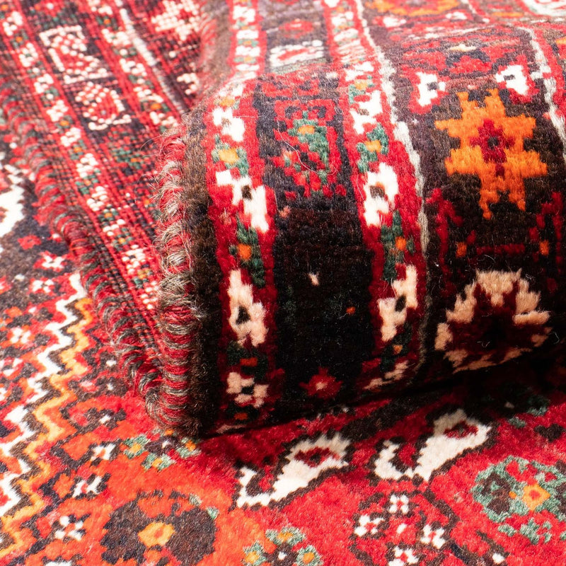 Alfombra persa - Nómada - 149 x 111 cm - rojo oscuro