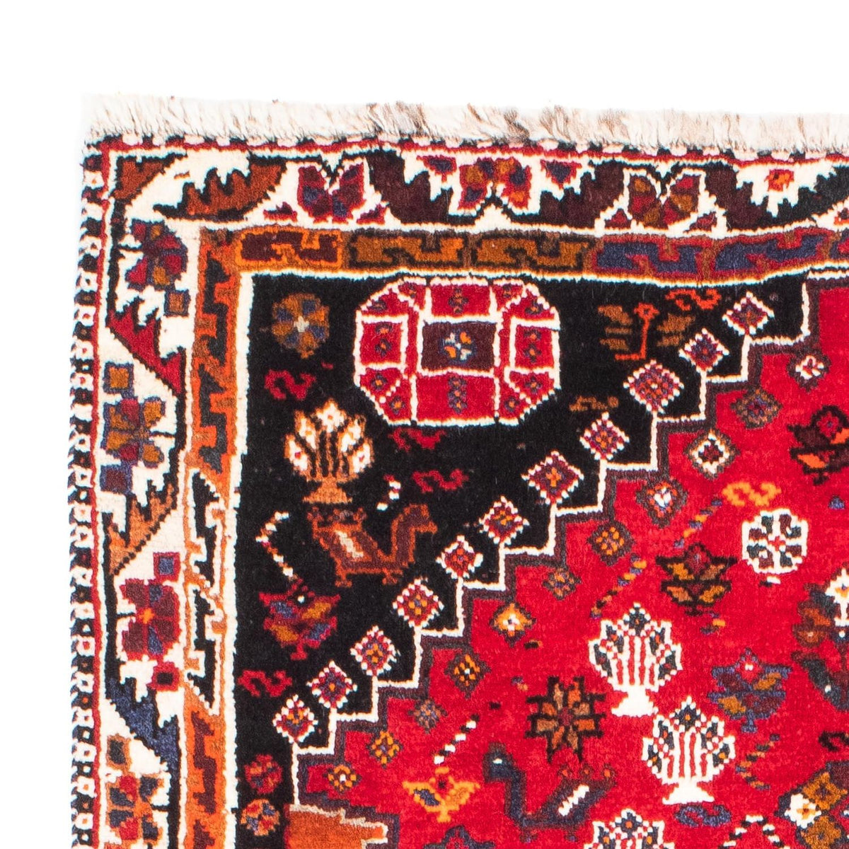 Alfombra persa - Nómada - 168 x 105 cm - rojo oscuro