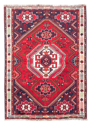 Alfombra persa - Nómada - 158 x 117 cm - rojo oscuro