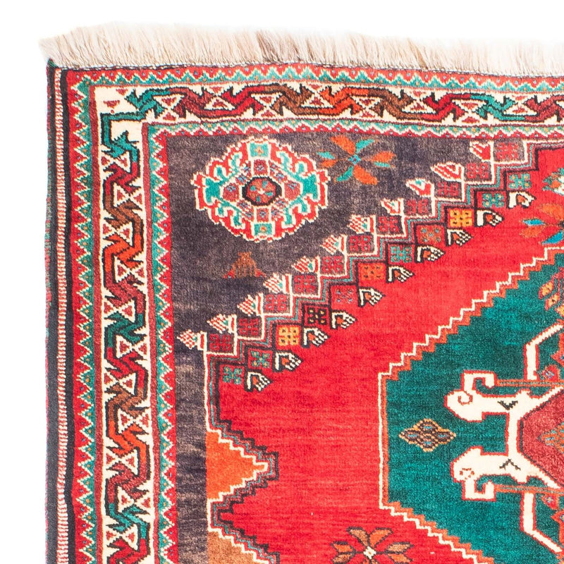 Alfombra persa - Nómada - 160 x 110 cm - rojo oscuro