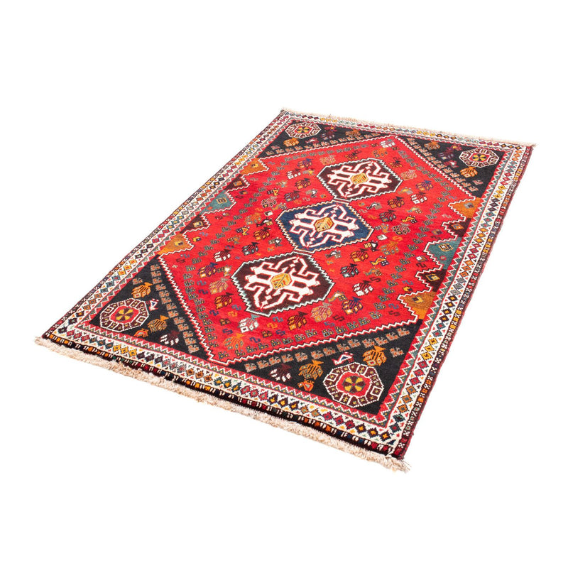 Alfombra persa - Nómada - 151 x 106 cm - rojo oscuro