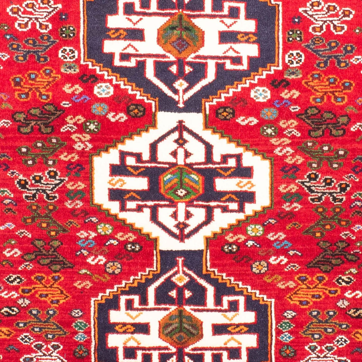 Alfombra persa - Nómada - 158 x 112 cm - rojo oscuro