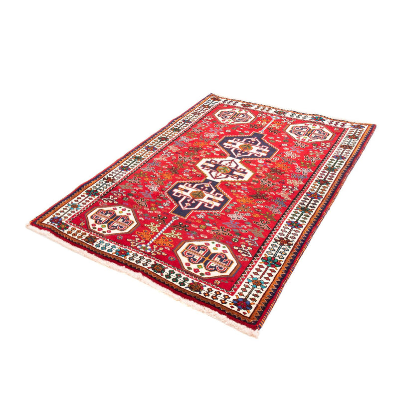 Alfombra persa - Nómada - 158 x 112 cm - rojo oscuro