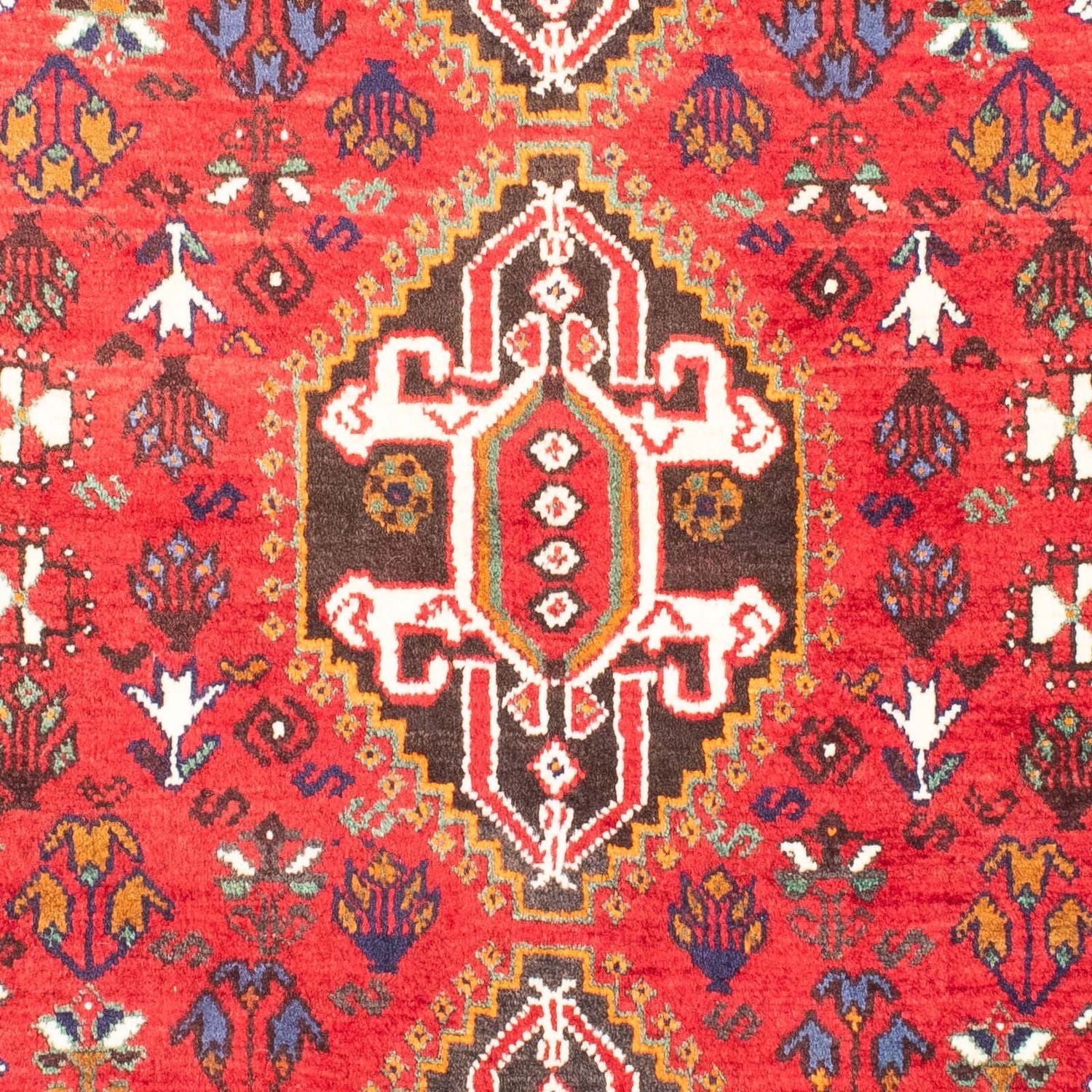 Alfombra persa - Nómada - 162 x 114 cm - rojo oscuro
