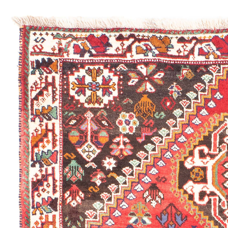 Alfombra persa - Nómada - 162 x 114 cm - rojo oscuro