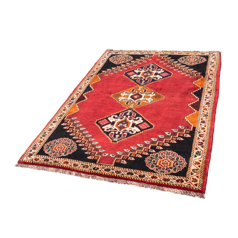 Alfombra persa - Nómada - 155 x 110 cm - rojo oscuro