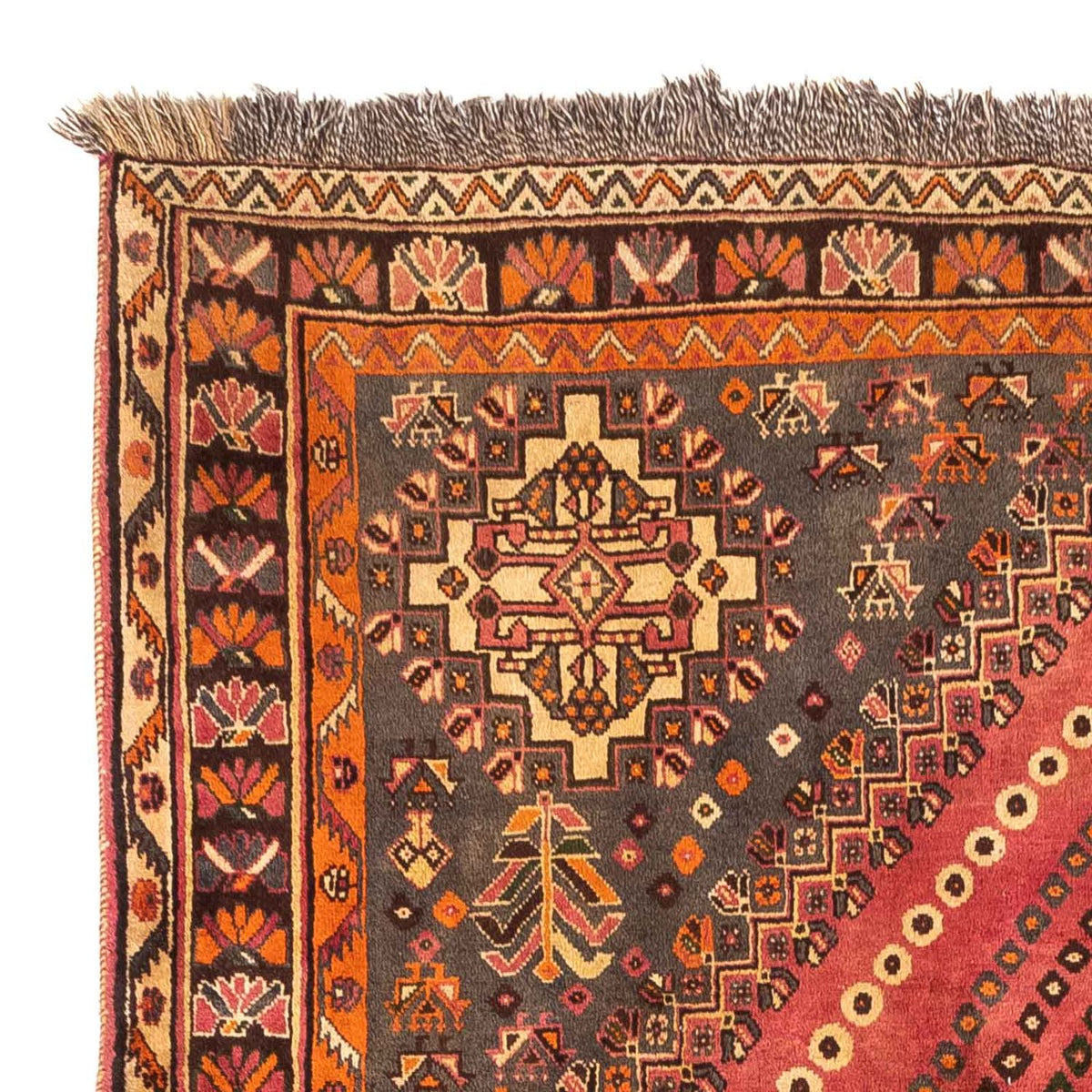 Alfombra persa - Nómada - 270 x 175 cm - rojo claro