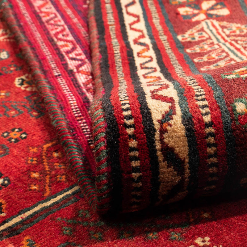 Alfombra persa - Nómada - 305 x 214 cm - rojo oscuro