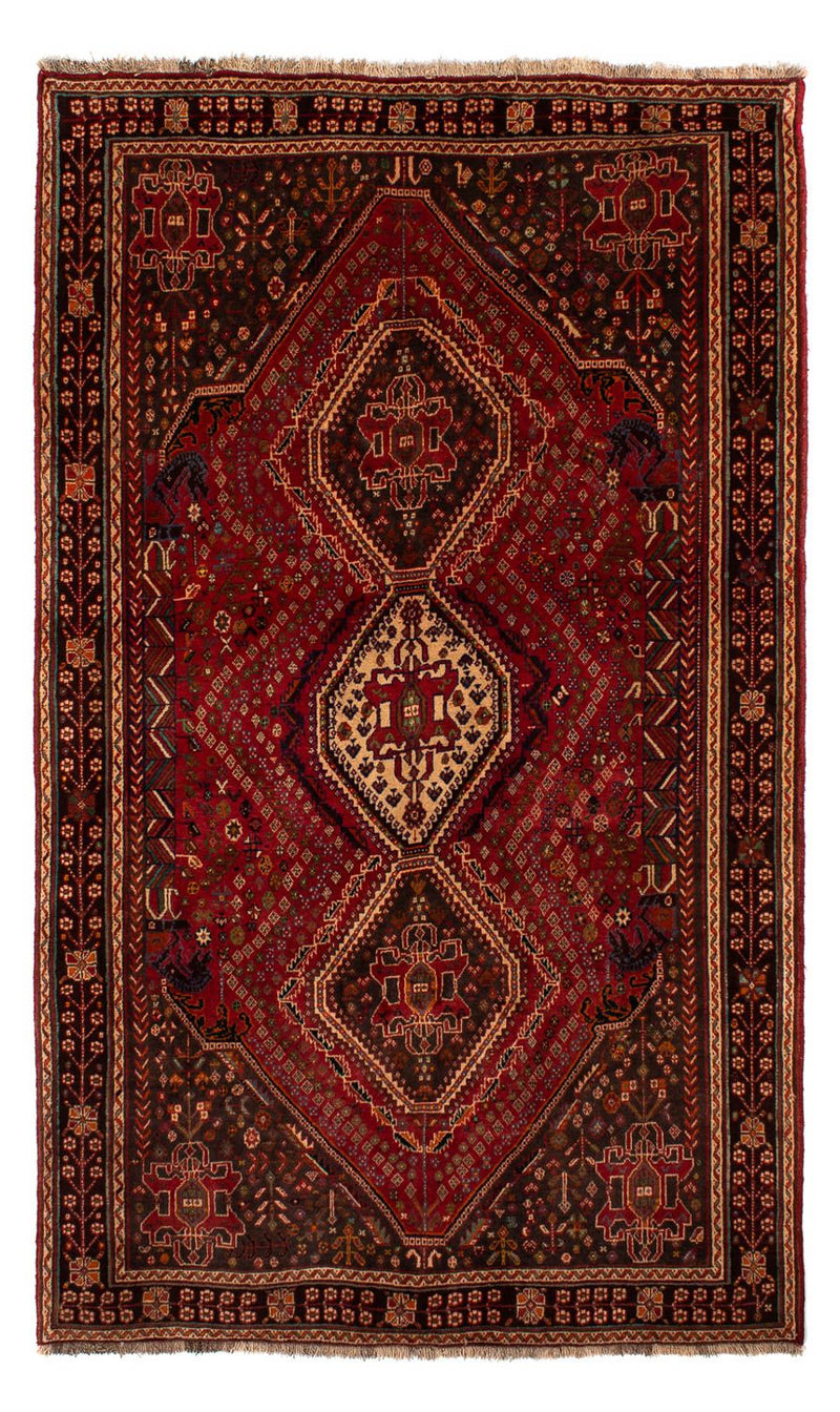Alfombra persa - Nómada - 280 x 177 cm - rojo oscuro