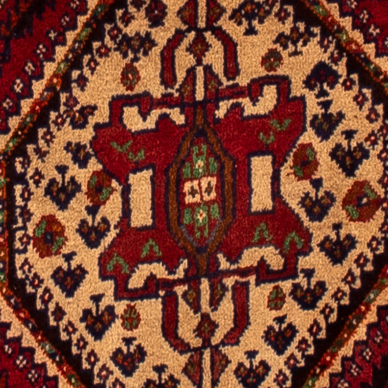 Alfombra persa - Nómada - 280 x 177 cm - rojo oscuro