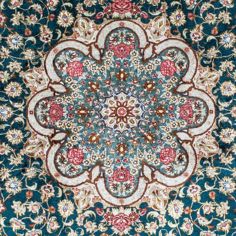 Alfombra persa - Ghom - 150 x 101 cm - verde