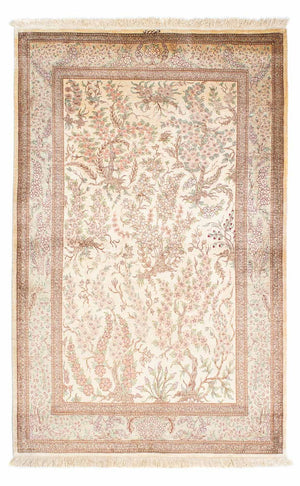 Alfombra persa - Ghom - 157 x 102 cm - beige