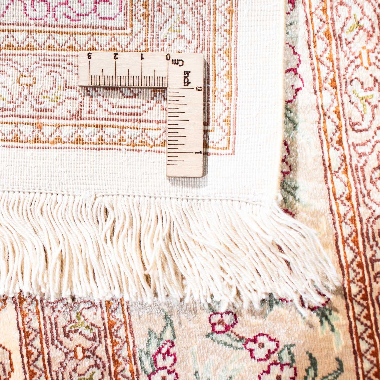 Alfombra persa - Ghom - 157 x 102 cm - beige
