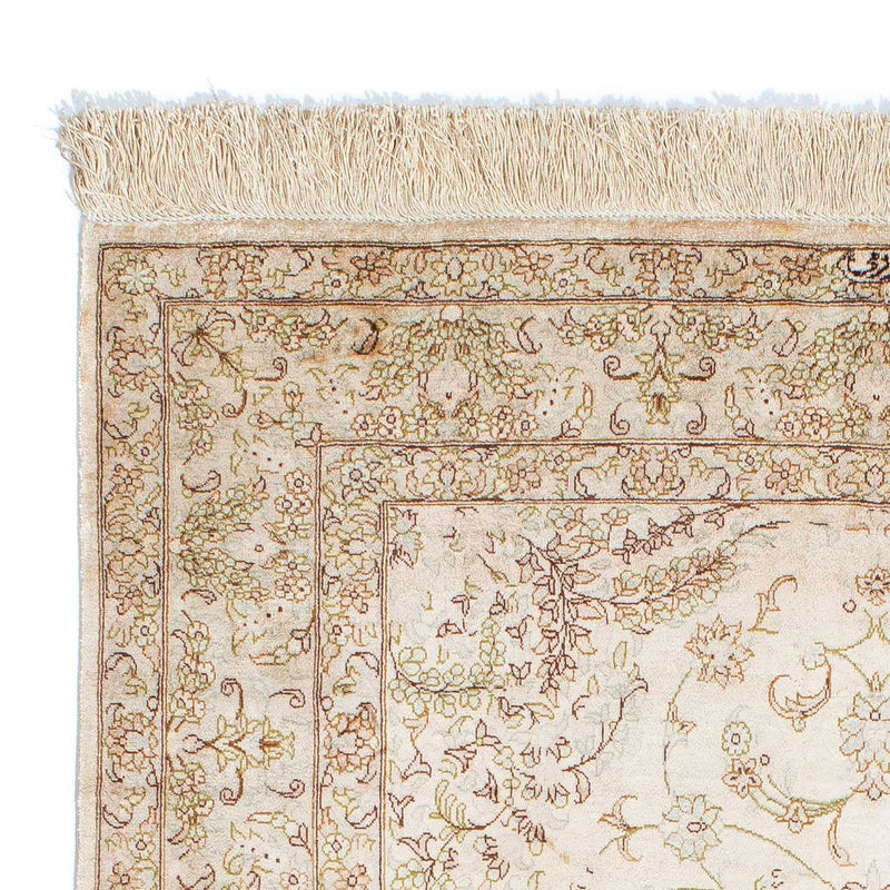 Alfombra persa - Ghom - 147 x 99 cm - beige