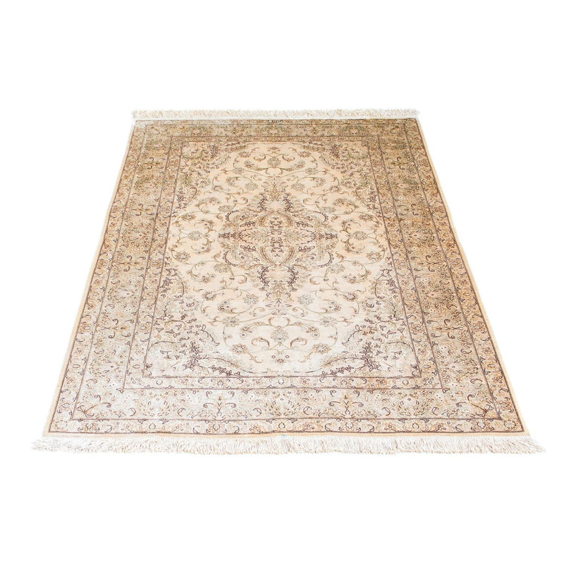 Alfombra persa - Ghom - 147 x 99 cm - beige