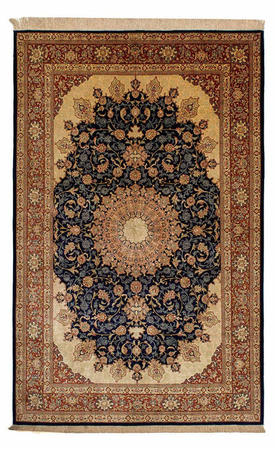 Qom seda Alfombra 132x216cm - Alfombra oriental