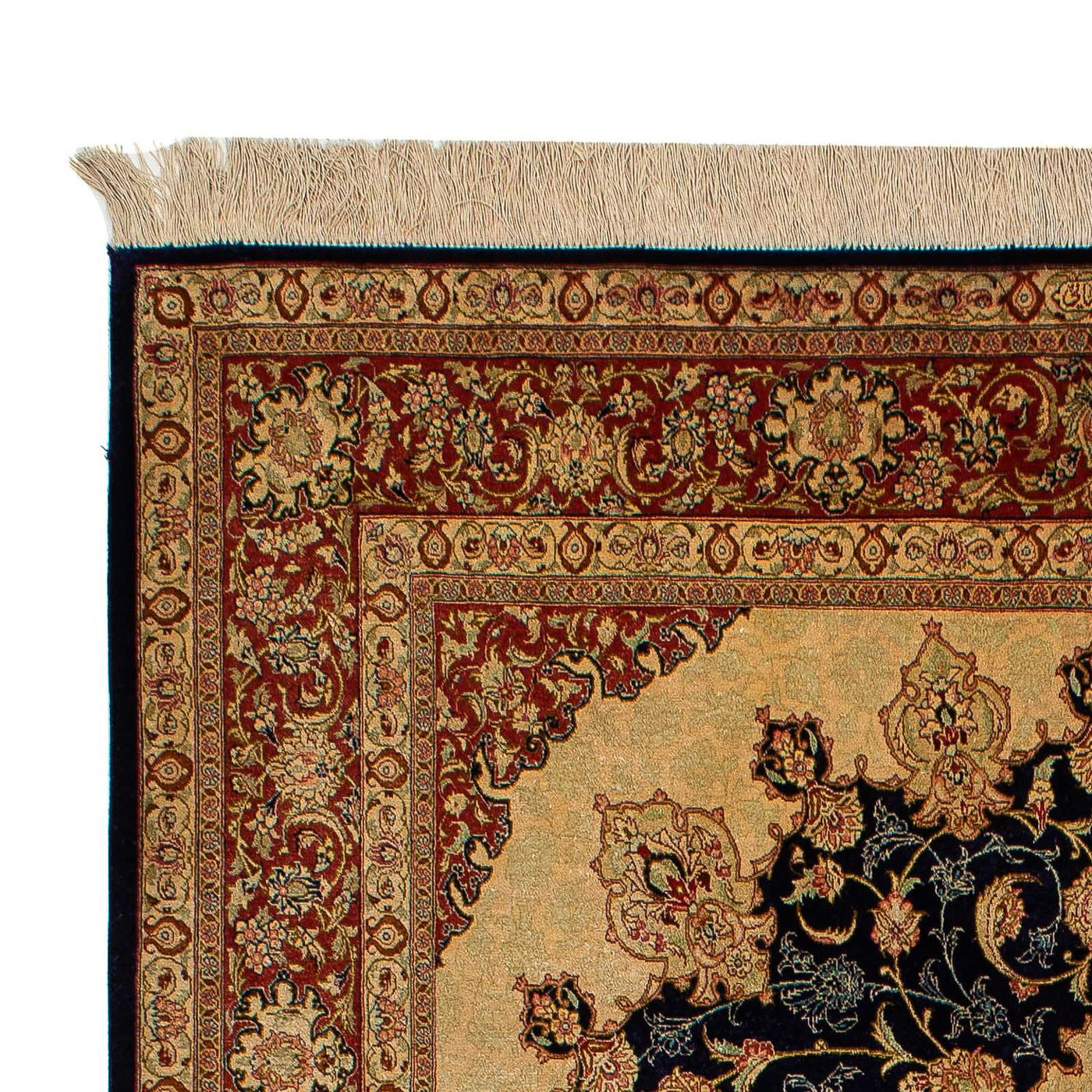 Ghom - Seda Alfombra 216x132cm - Alfombra oriental