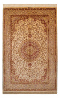 Alfombra de seda - Ghom Seda - Prima - 237 x 154 cm - marrón