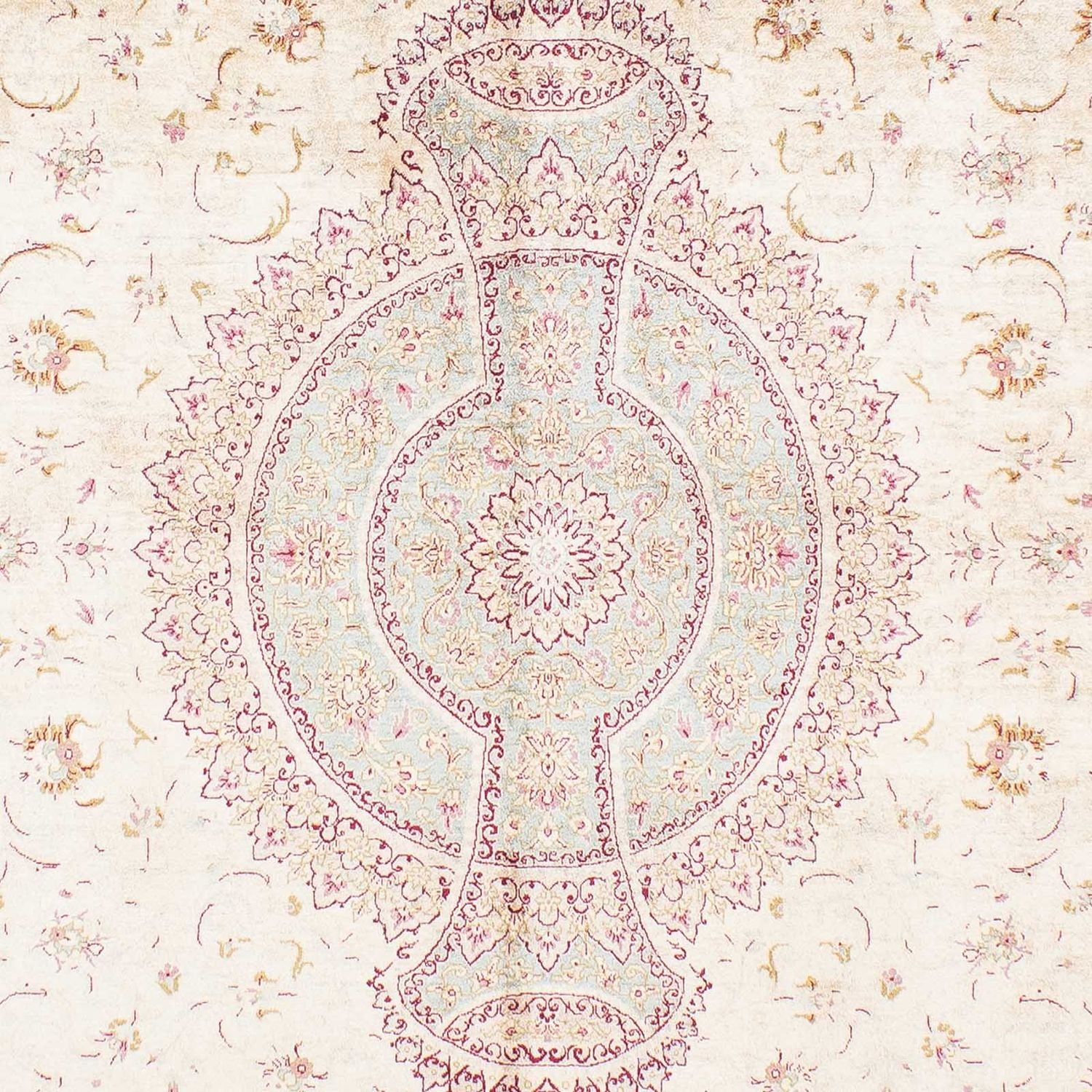 Alfombra persa - Ghom - 233 x 158 cm - beige