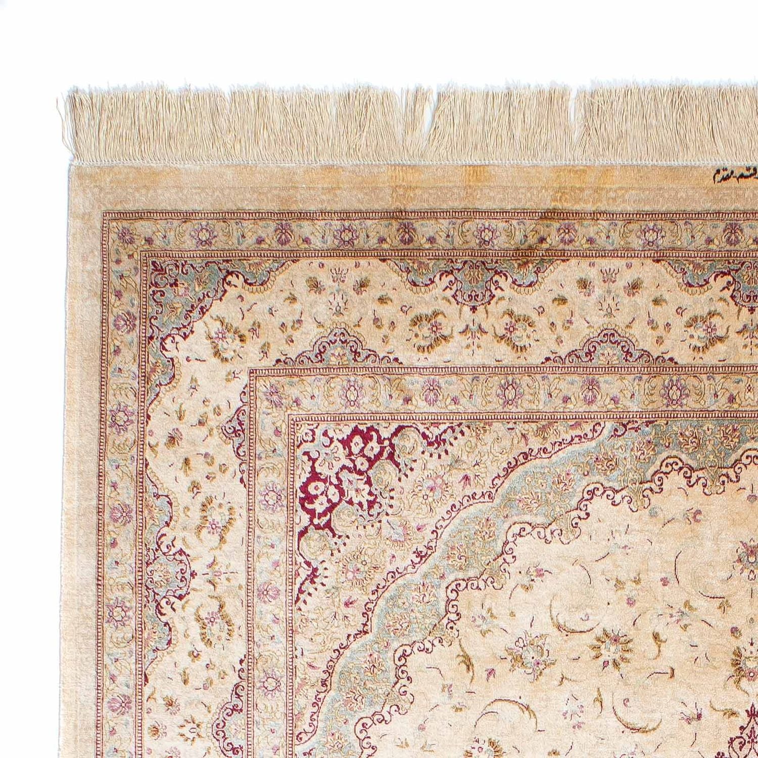 Alfombra persa - Ghom - 233 x 158 cm - beige
