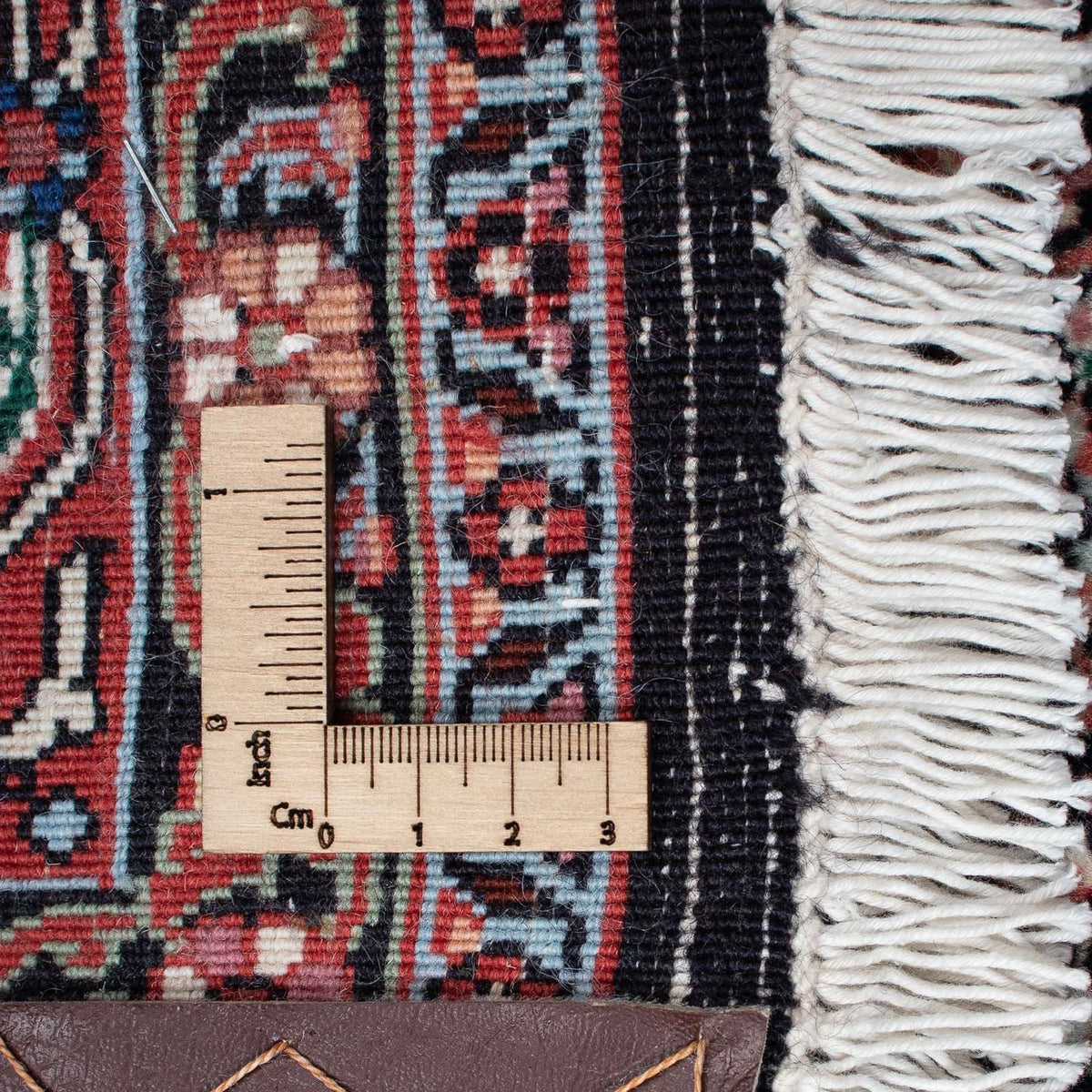 Alfombra persa - Bidjar - 211 x 130 cm - azul oscuro