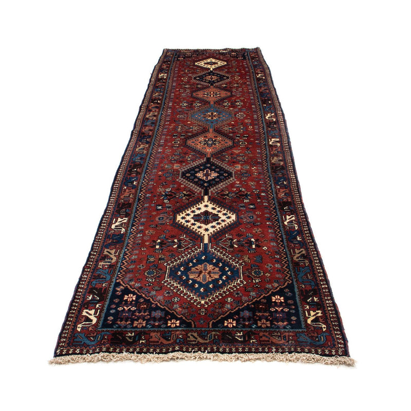 Alfombra de pasillo Alfombra persa - Nómada - 370 x 84 cm - rojo oscuro