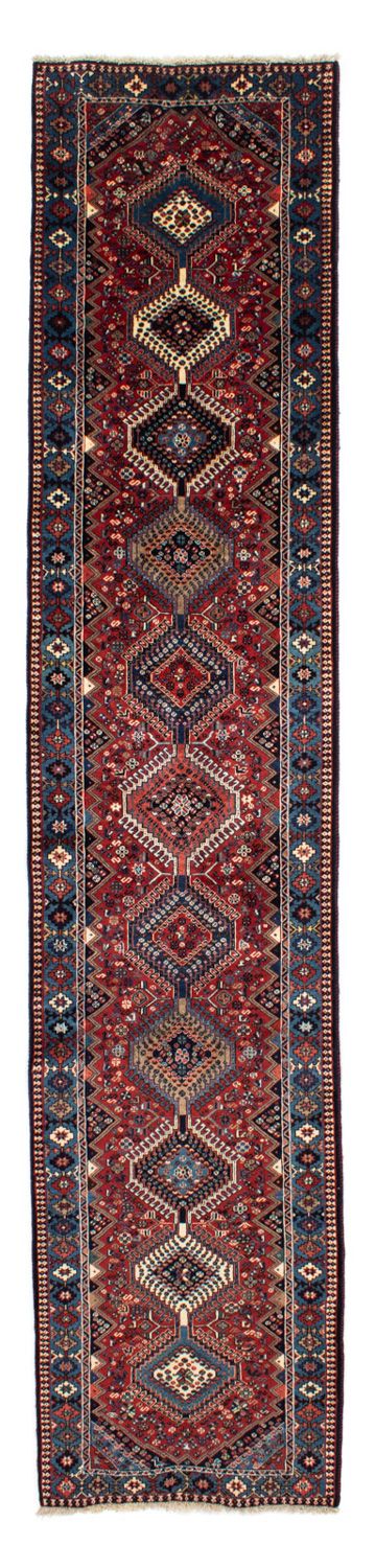 Alfombra de pasillo Alfombra persa - Nómada - 368 x 80 cm - rojo oscuro