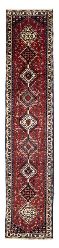 Alfombra de pasillo Alfombra persa - Nómada - 380 x 78 cm - rojo oscuro