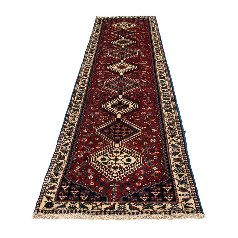 Alfombra de pasillo Alfombra persa - Nómada - 380 x 78 cm - rojo oscuro