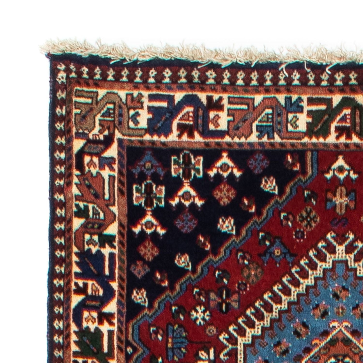 Alfombra de pasillo Alfombra persa - Nómada - 373 x 80 cm - rojo oscuro