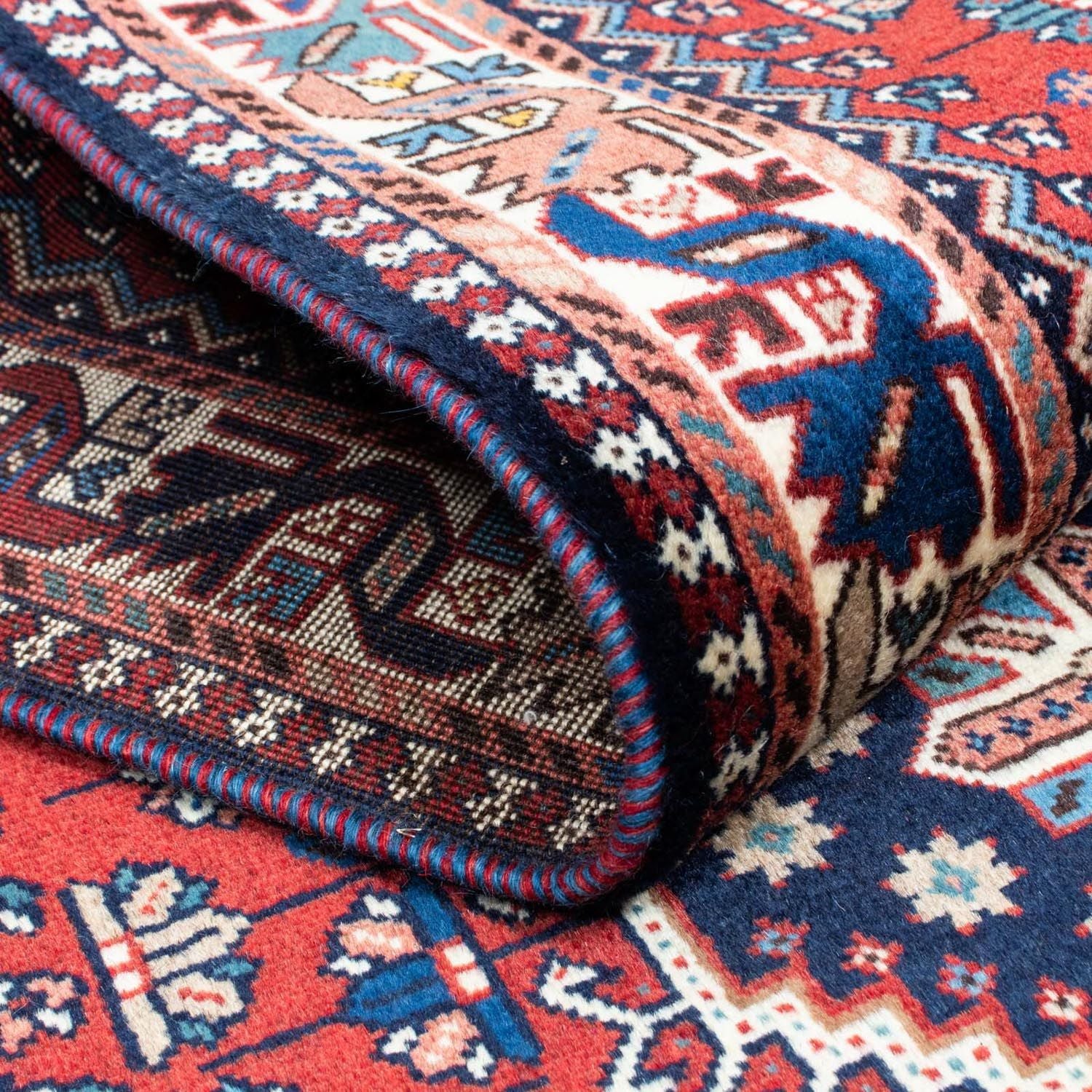 Alfombra de pasillo Alfombra persa - Nómada - 373 x 80 cm - rojo oscuro