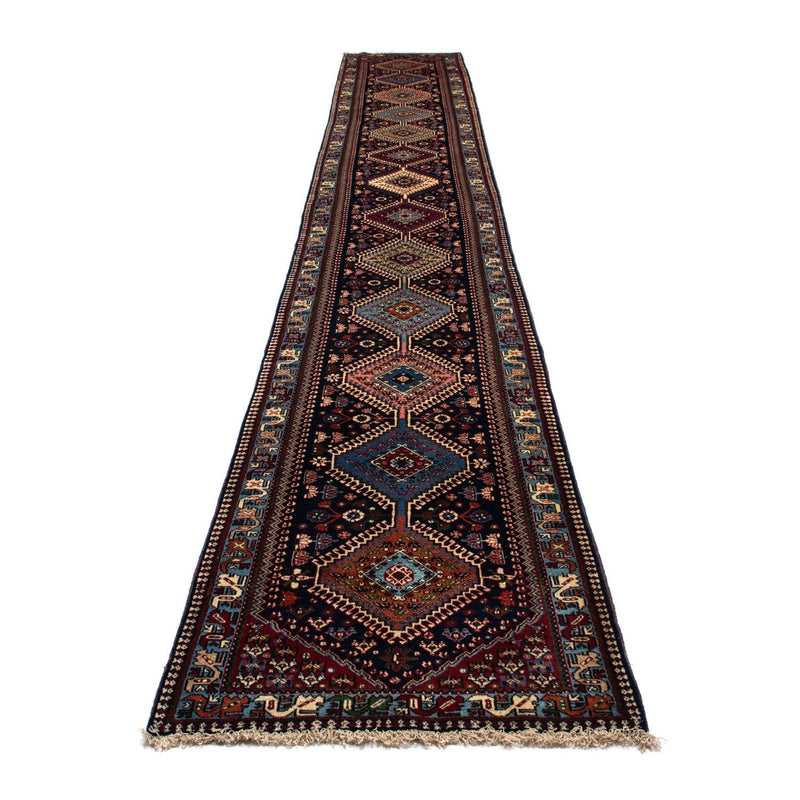 Alfombra de pasillo Alfombra persa - Nómada - 580 x 83 cm - azul oscuro