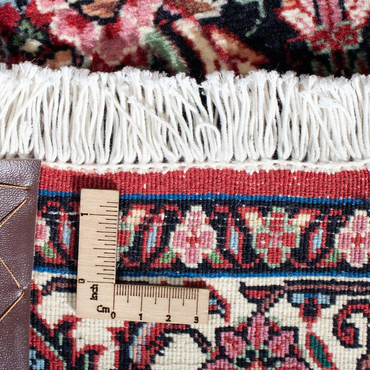 Alfombra de pasillo Alfombra persa - Bidjar - 211 x 72 cm - rojo claro