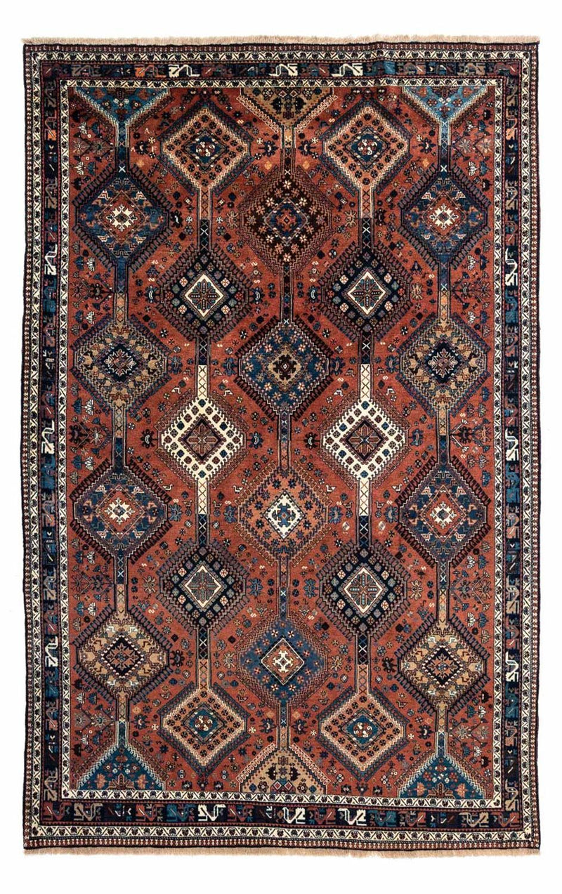 Alfombra persa - Nómada - 322 x 207 cm - marrón