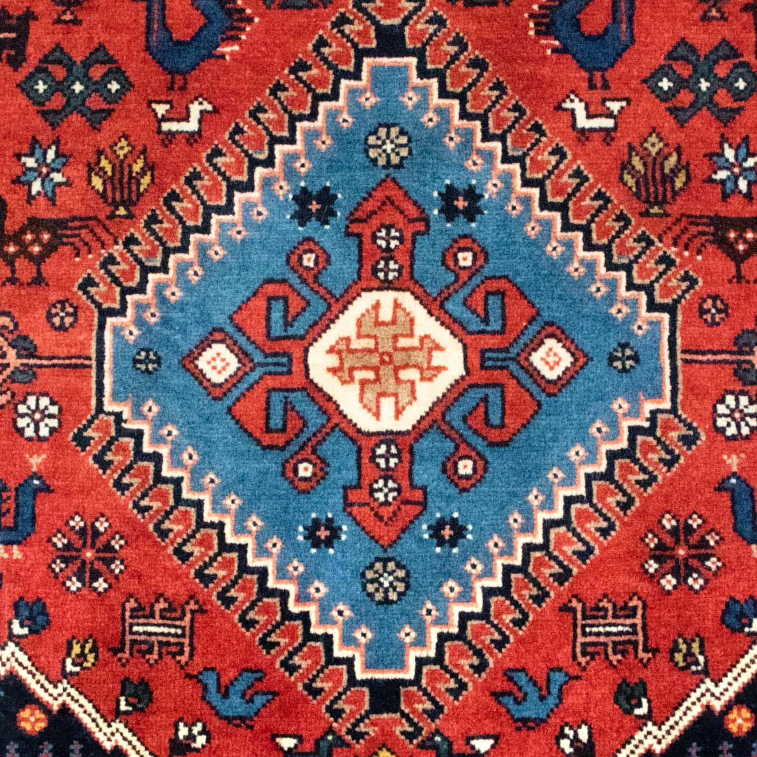 Alfombra persa - Nómada - 195 x 141 cm - rojo