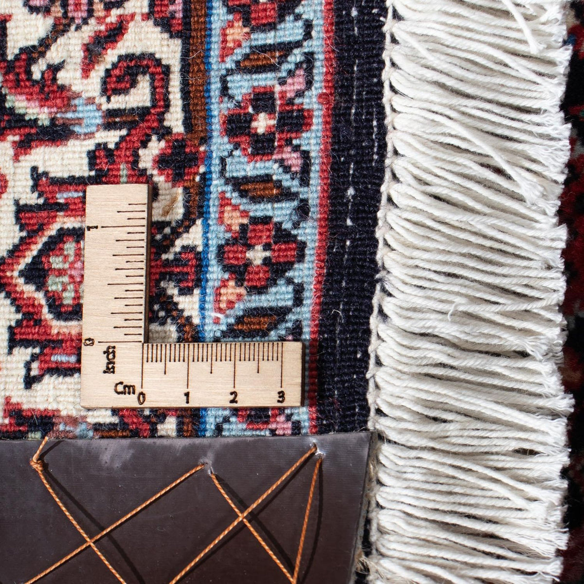 Alfombra de pasillo Alfombra persa - Bidjar - 218 x 77 cm - azul oscuro