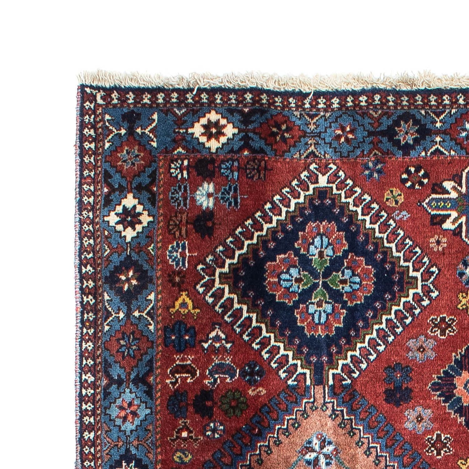 Alfombra de pasillo Alfombra persa - Nómada - 193 x 102 cm - rojo claro