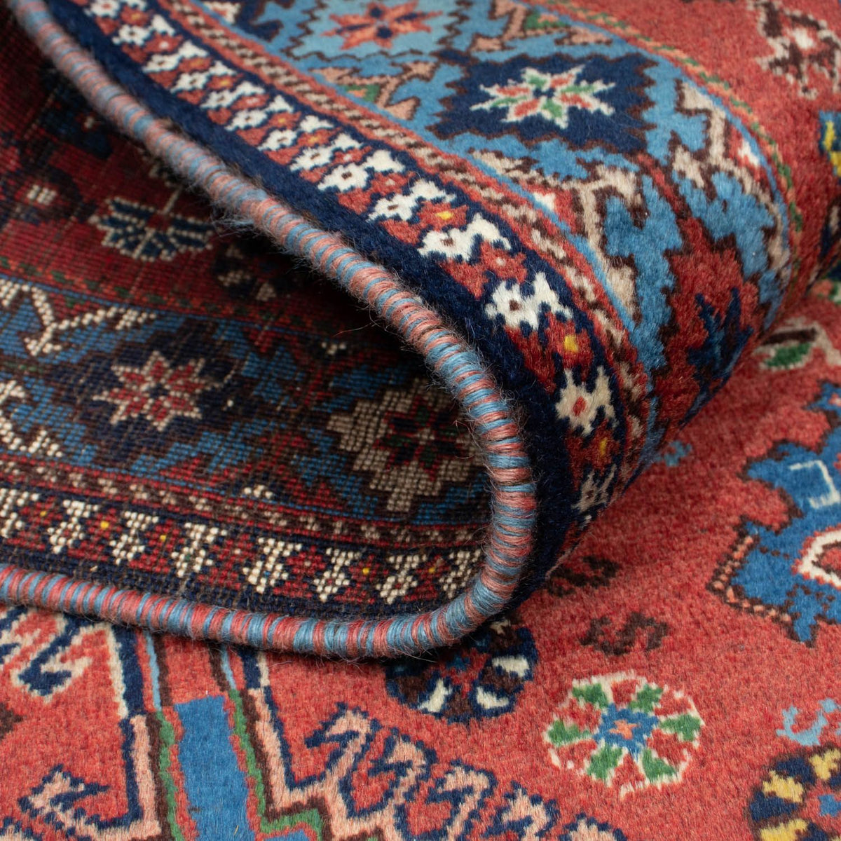 Alfombra de pasillo Alfombra persa - Nómada - 193 x 102 cm - rojo claro