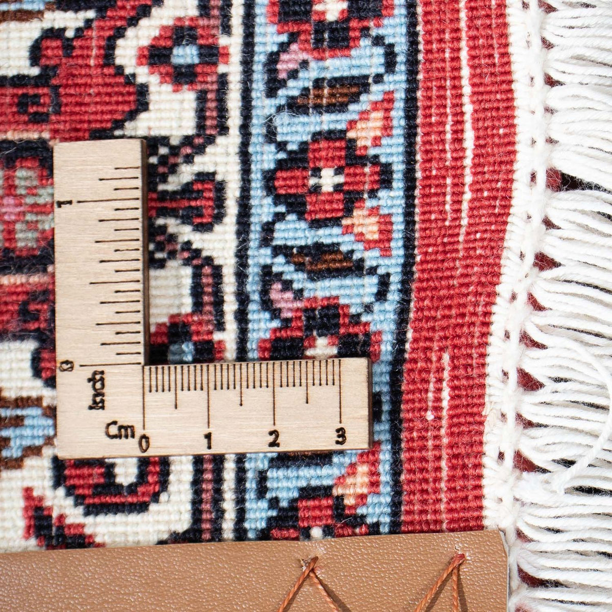 Alfombra de pasillo Alfombra persa - Bidjar - 200 x 75 cm - rojo claro