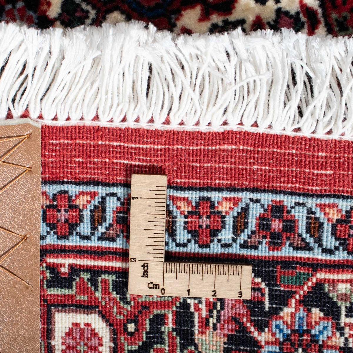 Alfombra de pasillo Alfombra persa - Bidjar - 207 x 73 cm - rojo claro