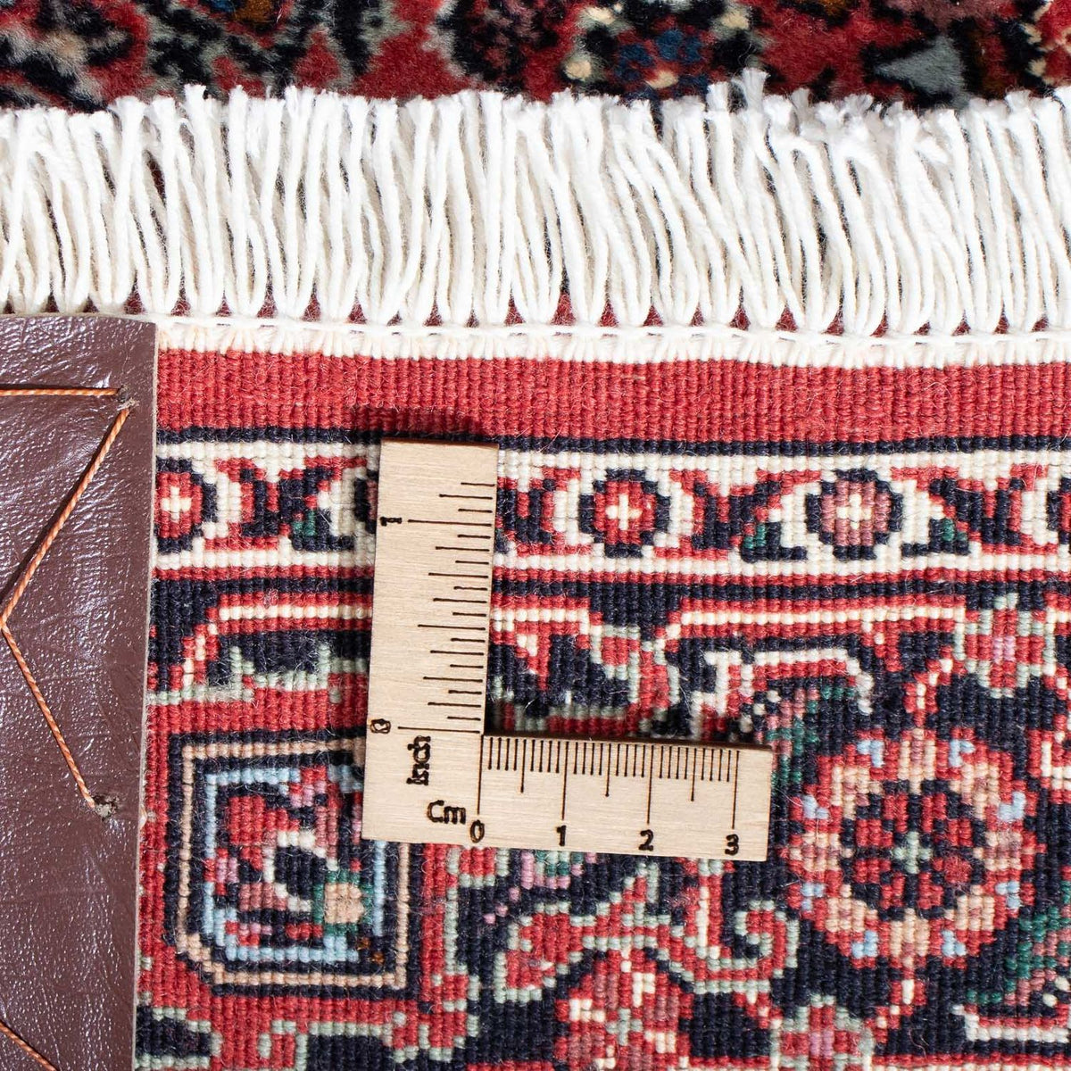 Alfombra de pasillo Alfombra persa - Bidjar - 294 x 90 cm - rojo claro