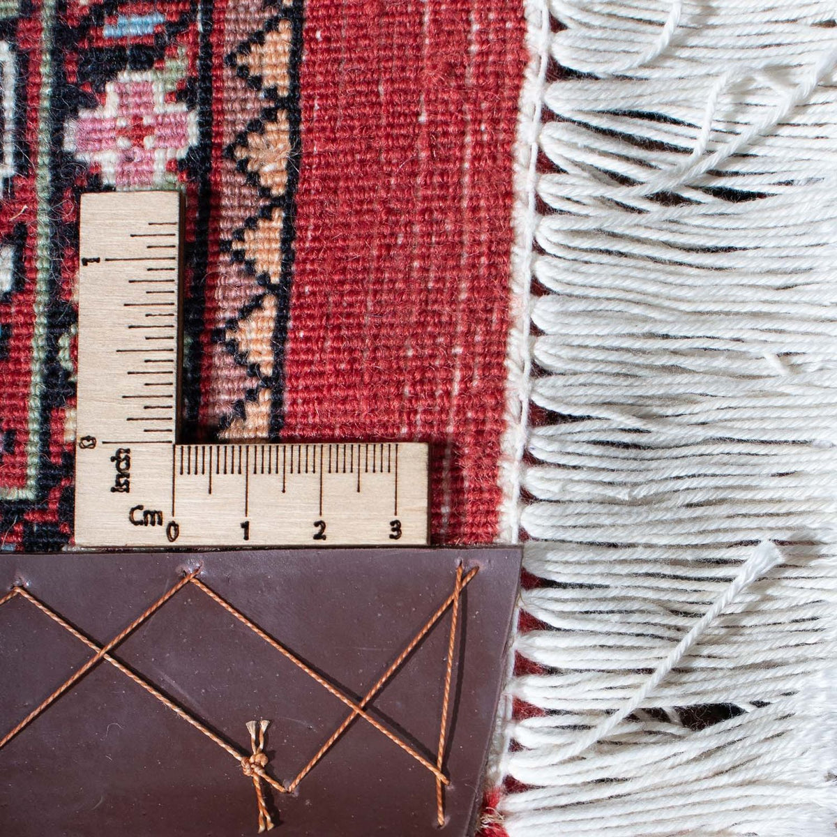 Alfombra de pasillo Alfombra persa - Bidjar - 302 x 81 cm - rojo