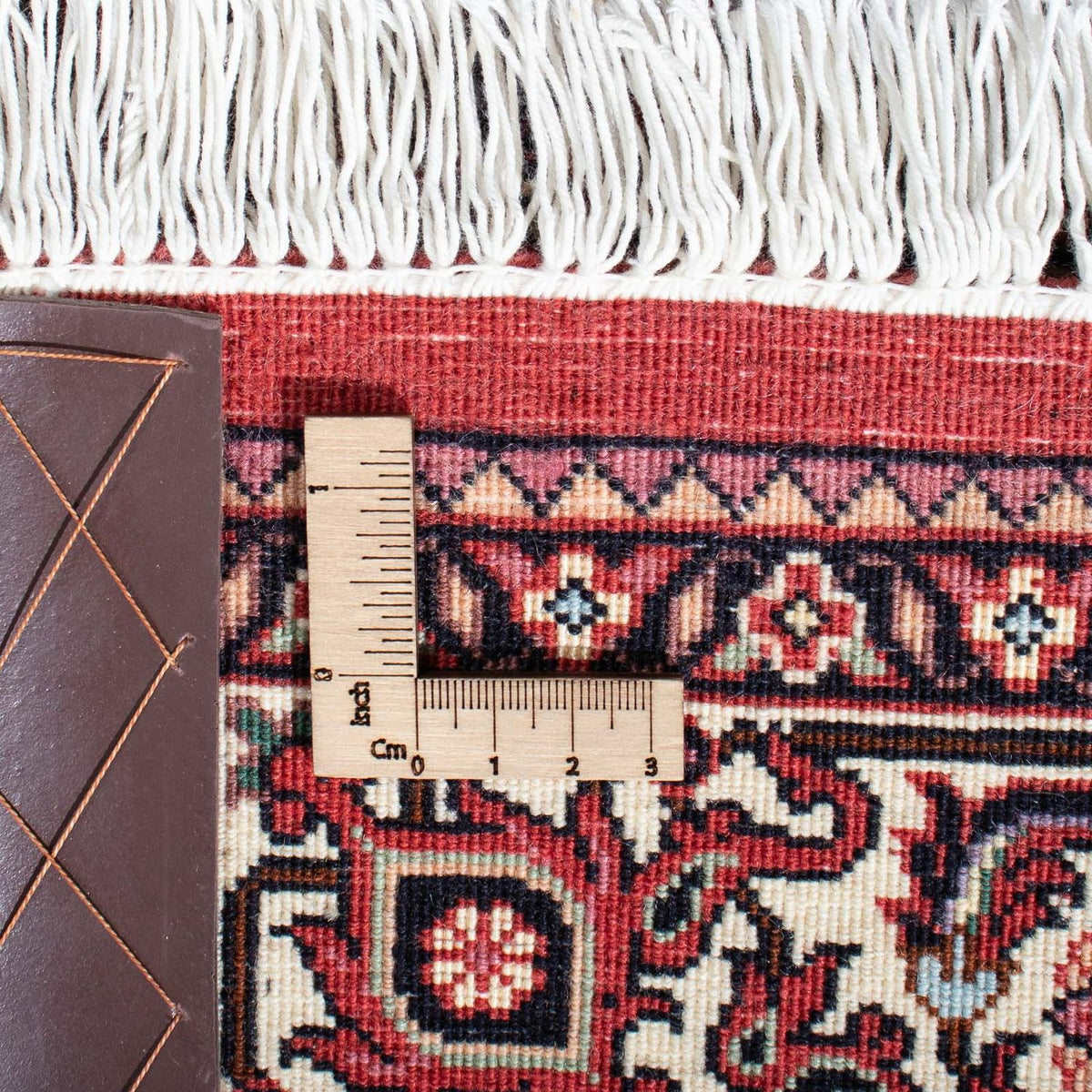 Alfombra de pasillo Alfombra persa - Bidjar - 313 x 82 cm - rojo oscuro