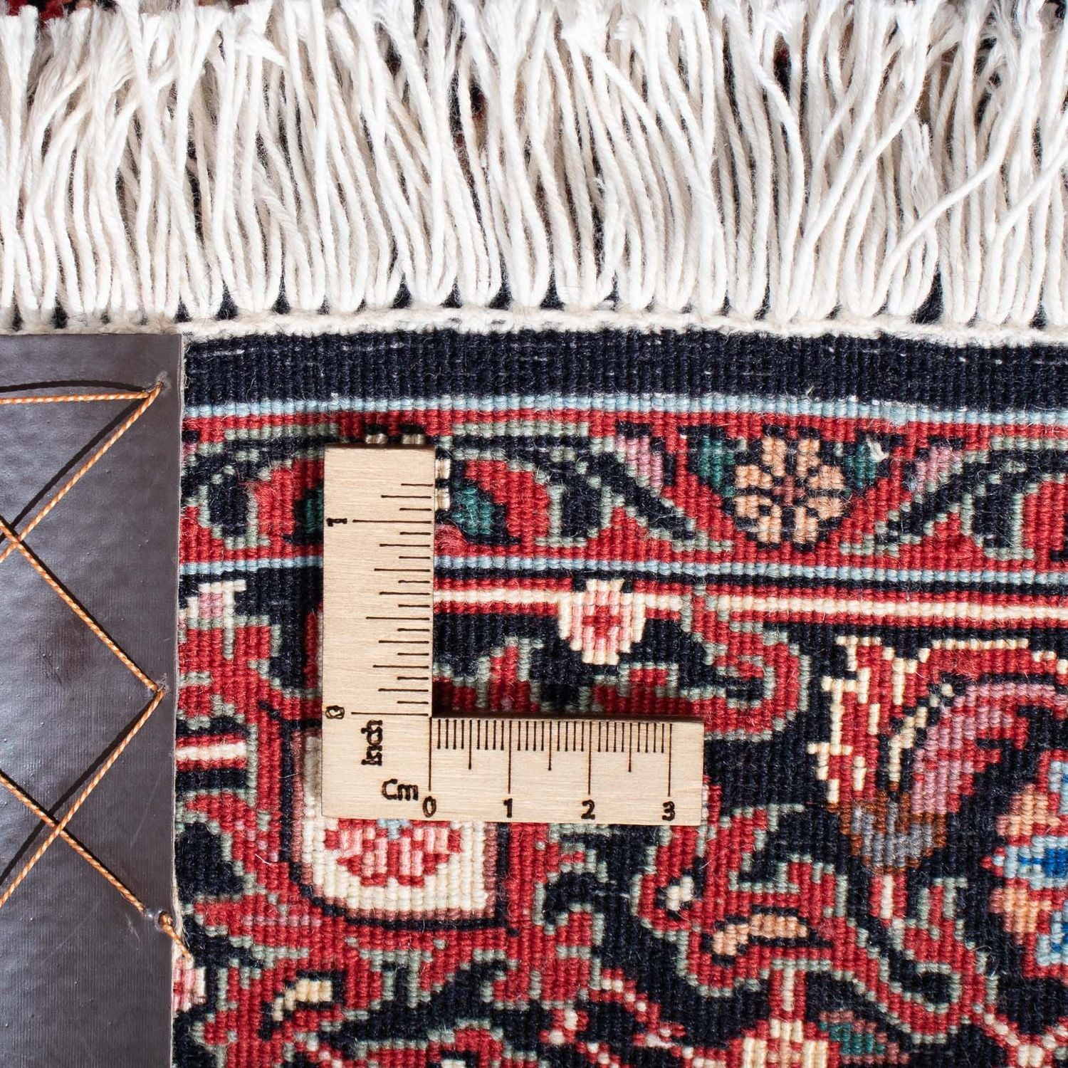 Alfombra de pasillo Alfombra persa - Bidjar - 313 x 83 cm - rojo oscuro