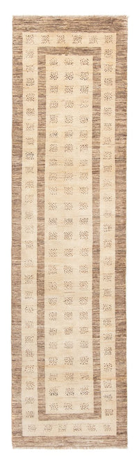 Alfombra de pasillo Alfombra Gabbeh - Loribaft Persa - 295 x 79 cm - beige