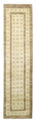 Alfombra de pasillo Alfombra Gabbeh - Indus - 295 x 79 cm - beige