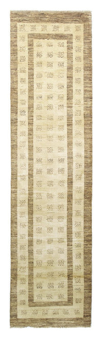Alfombra de pasillo Alfombra Gabbeh - Indus - 295 x 79 cm - beige