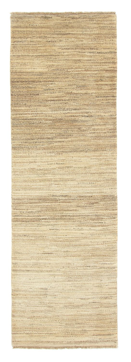Alfombra de pasillo Alfombra Gabbeh - Indus - 254 x 78 cm - beige
